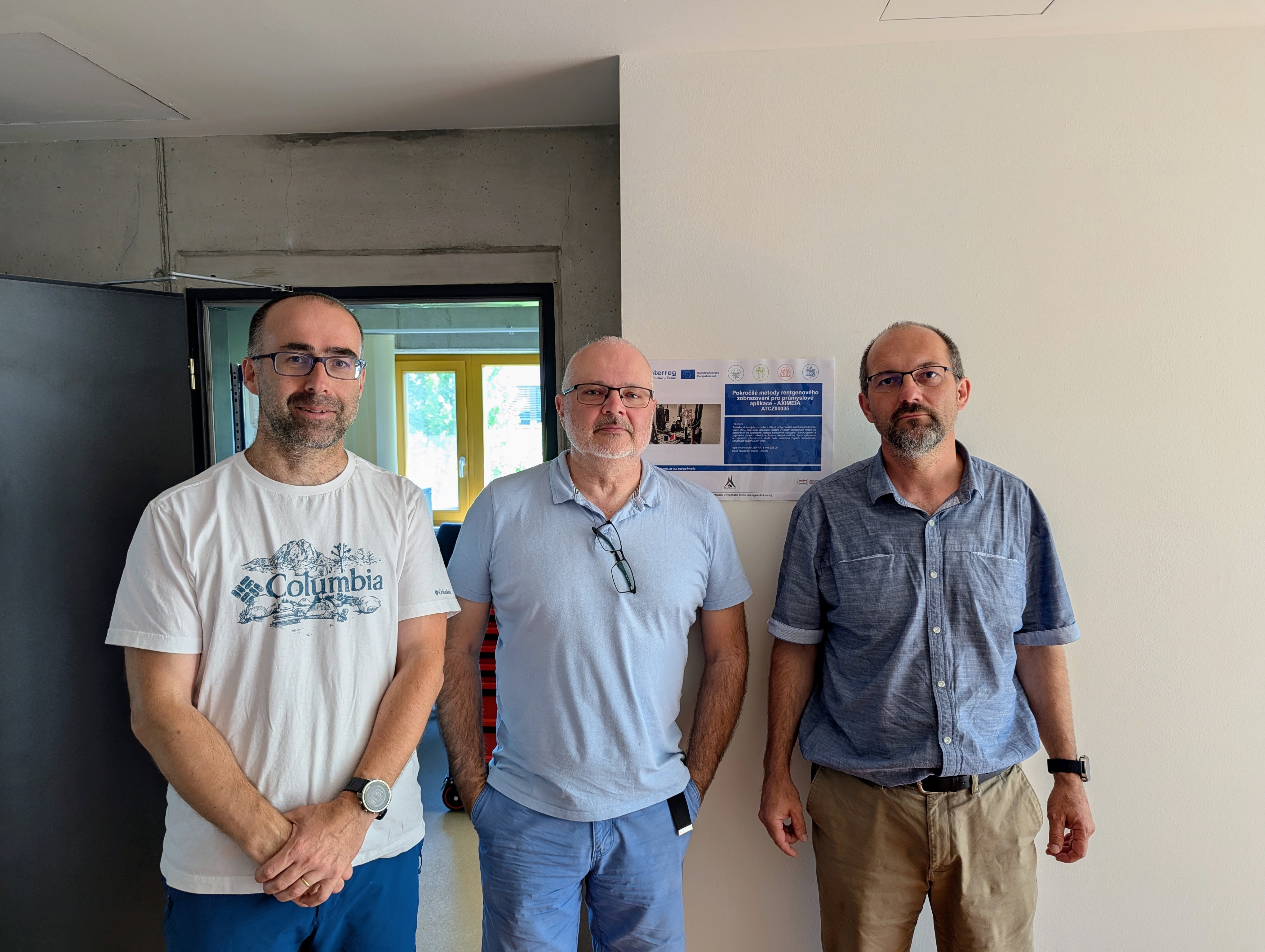 Zleva: Jakub Novotný (ÚTAM CET, AVČR), Petr Čech (VHÚ), Michal Vopálenský (ÚTAM CET, AVČR)